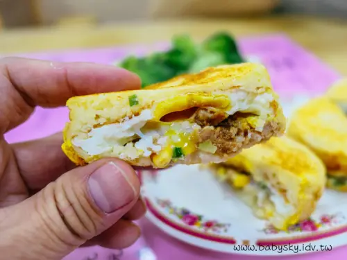 【泰山美食】牛肉/豬肉雞蛋堡--蛋汁橫流，營養豐富的小小雞蛋堡！