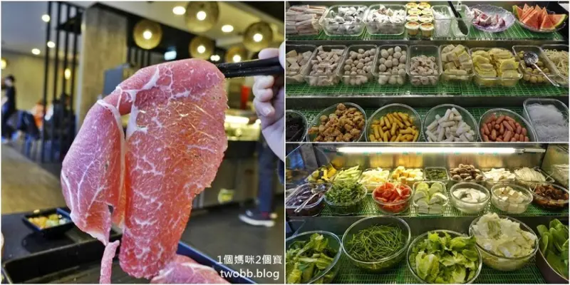 【新北三峽美食｜ 是在哈鍋-M9日本和牛吃到飽，PR霜降牛肉、單點頂級海鮮，還有南門市場的金峰滷肉飯、加上豐富的自助吧無限量供應不怕你吃。 - 1個媽咪2個寶