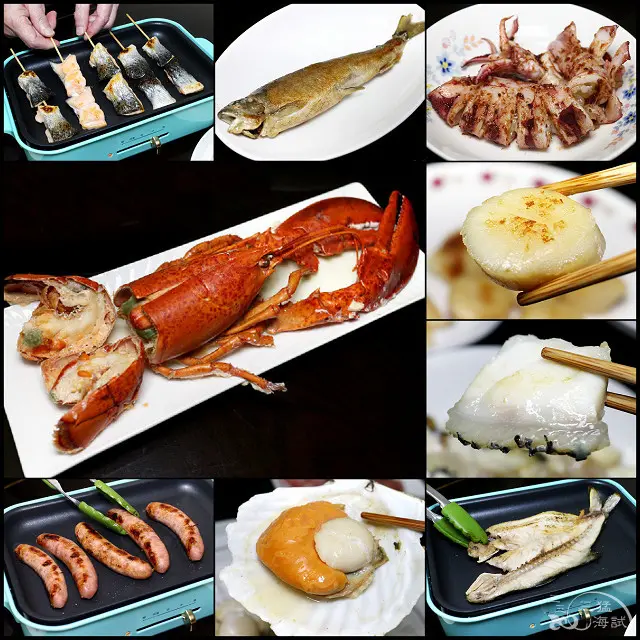 【中秋海鮮烤肉組】日日有漁～北海道生食級干貝、澎湖野生中卷、宜蘭爆卵母香魚、飛魚卵香腸等高品質海鮮！
