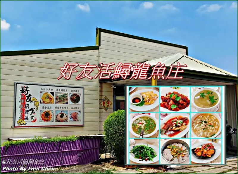 《苗栗美食》CP值高客家美食/北部大飯店主廚回鄉的手藝/大推筍干焢肉及鮮魚料理/假日坐遊覽車出遊的經典美食『好友活鱘龍魚庄 』