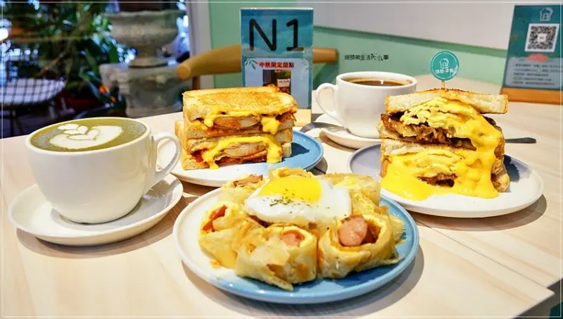 【新埔早午餐】隔壁早餐 NextDoor／新埔捷運站～超好拍失控瀑布花醬雪花牛歐姆蛋，手作員工餐，讓你吃好吃飽