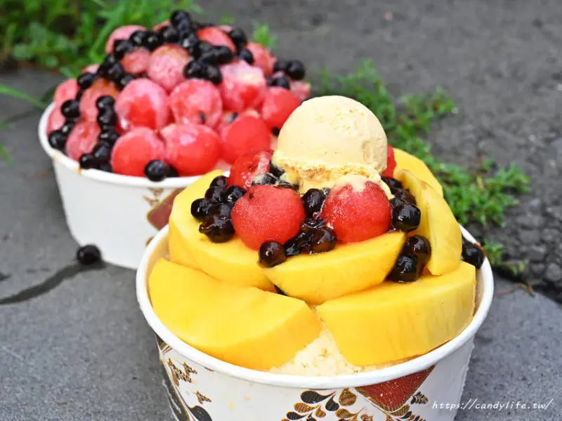 蕎燡本舖│苗栗南庄老街必吃美食，超狂芒果冰、西瓜冰，用料不手軟，還有老少咸宜的伴手禮海帶芽，涼拌超好吃～