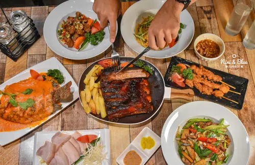 台中後火車站宵夜，推薦峇里島豬肋排、南洋辣椒魚，有包廂附唱歌設備、飛鏢機。文內有菜單-妮妮布魯