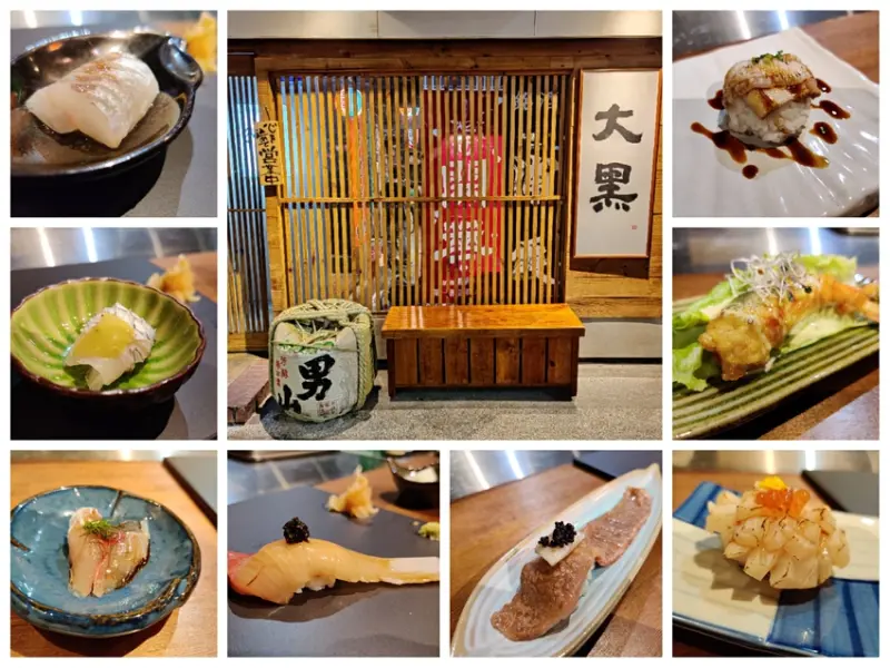 [台北食記]松山區 大黑 深夜板前-鮨●開到半夜的日式無菜單料理●990元就吃的到厚岸生蠔、宮崎A5和牛滿滿15道精緻料理