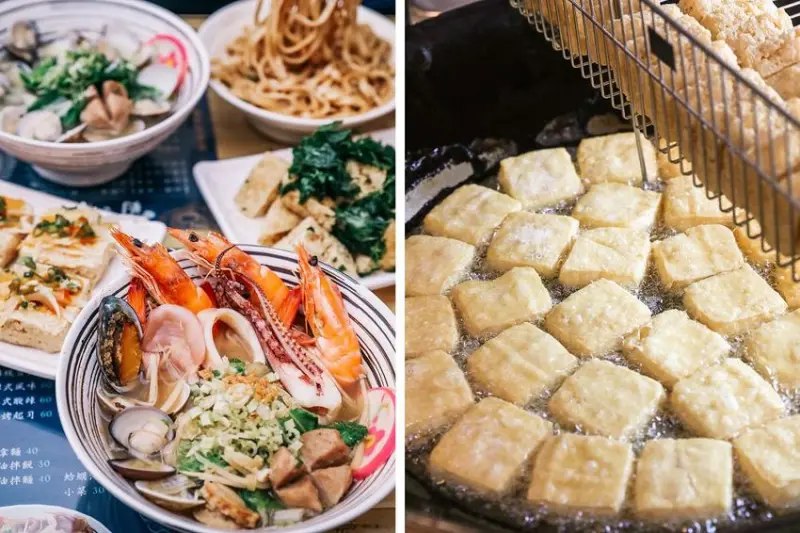 員林 百川通食舖。招牌五鮮湯麵超浮誇，泰式臭豆腐 外酥脆 咬下噴汁 - Nana愛旅行札記