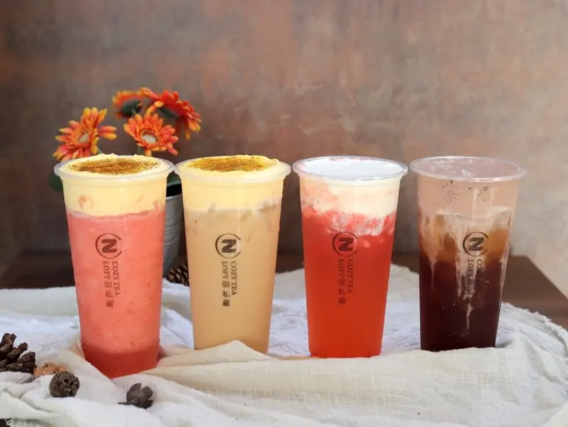 御私藏Cozy Tea Loft長榮店：嶄新三代店浪漫推出新系列飲品-濃郁奶蓋超滿足.吉普賽奶蓋系列買二送一.到9/12.ㄧ起享受浪漫的幸福飲品｜近台南成功大學 - 進食的巨鼠