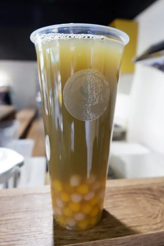 [中崙市場飲料店推薦]解你身心的渴望--半日 茶研會社#蔗城山光+小芋圓