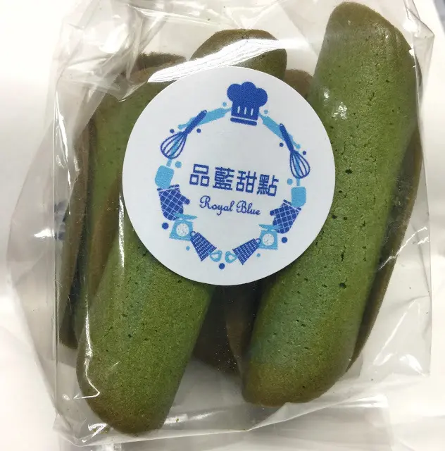 小山園抹茶雪茄蛋捲《品藍甜點》
