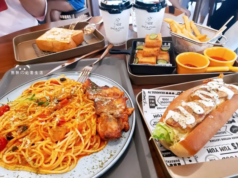 【台中豐原】PICA CHIL Café早午餐推薦，環境幽雅，餐點特別，輕食、義大利麵、貝果應有盡有，近葫蘆墩國小旁
