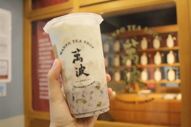 【樹林飲料店外送】萬波島嶼紅茶樹林店 紅豆粉罐鮮奶好喝推薦