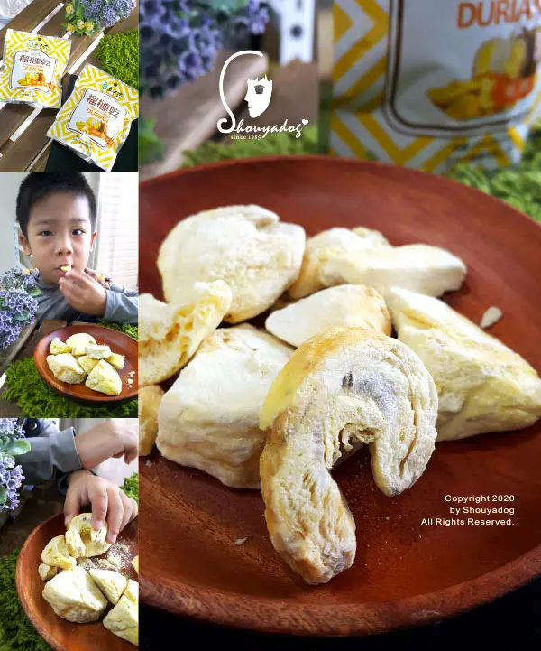 【異國零嘴】五甲木農產 泰國冷凍乾燥榴槤乾 大小朋友都愛吃的濃郁滋味