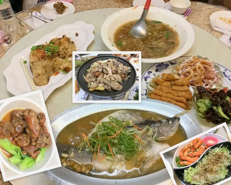 嘉義梅山美食[青海美食城]假日食客爆滿，一桌難求