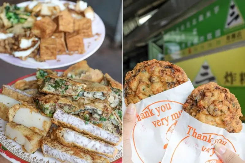 二林三炸粿(原三角窗炸粿)。二林市場隱藏版庶民美食，在地人傳承四代蚵肉炸