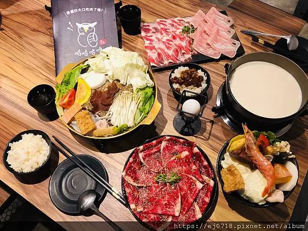 |美食|台北大安 咕咕咕嚕昆布火鍋 韓式銅盤烤肉 東區超萌貓頭鷹 超優質肉品 麻辣鍋昆布鍋牛奶鍋 份量滿滿