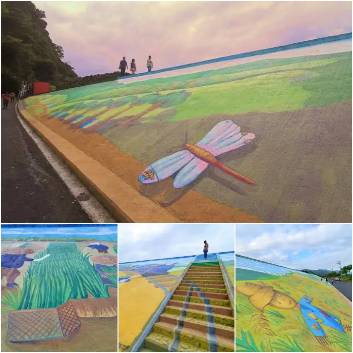 三星彩繪堤防⎪超大稻草人、彩繪階梯，立體小火車開到你眼前，堤防大變身，一起來同框拍照吧！ @捲捲頭 Wonderful 品味。生活