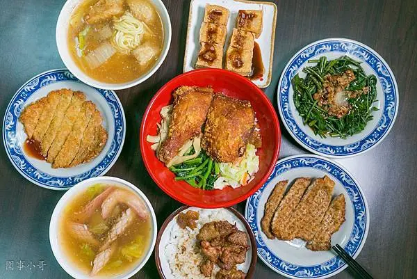 桃園八德大湳市場美食-深海深八德大湳店，好吃的土魠魚羮發源自南部的好味道銅板美食！個人超愛黃金雞腿跟燒肉飯！