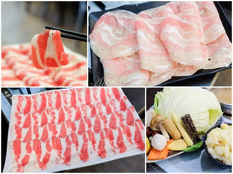 <台北。中山>鍋饕精緻涮涮鍋-超大盤肉片-重量級安格斯雪花黑牛鍋!大食怪、肉食者的最愛!大直大直捷運站│實踐大學美食!