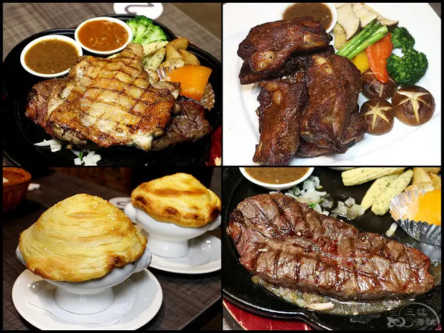 【新莊牛排】呷牛排～特製蜜汁豬肋排x雞牛雙拼，免服務費，湯品、飲料無限供應，打卡再送酥皮濃湯！