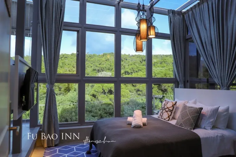 [屏東墾丁]Fu Bao INN芙寶屋輕旅:墾丁新開幕電梯民宿，芙寶屋VILLA二館，浪漫指數破表的星空玻璃屋