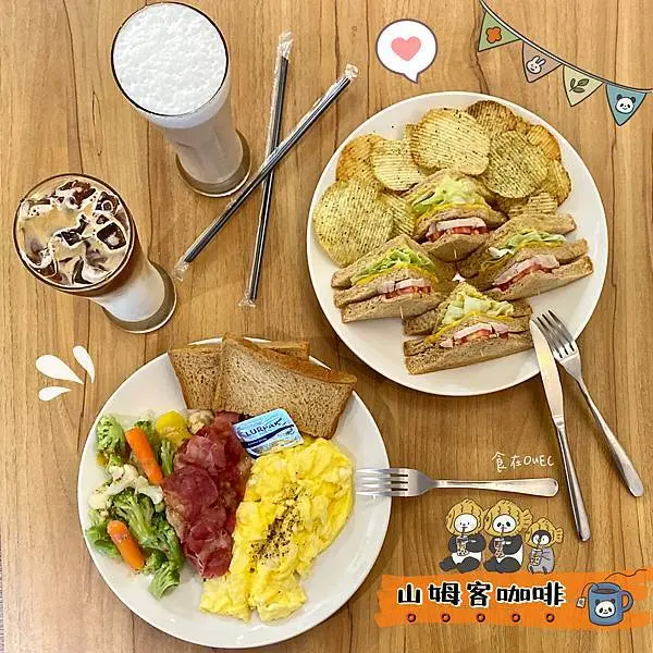 接運西門站‧山姆客咖啡│2020私藏不限時咖啡廳推薦‧空間舒適寬敞高CP值早午餐推薦‧2020咖啡控必去的優質咖啡廳‧台北中山堂精品咖啡‧履歷鮮乳林鳳營鮮乳使用