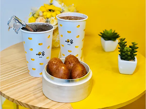【台北美食￭大同區】呦窩UWU x Tea Shop x 包餡雞蛋糕，幸福的美好、特調的飲品，獨特又創新║ 中山站美食、中山區手搖飲推薦、中山站飲料推薦