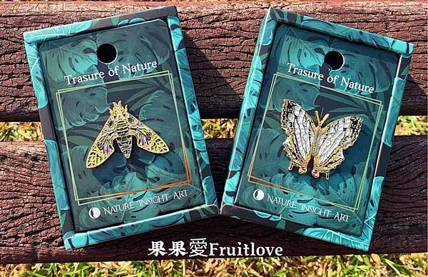 增加氣色與活力的法寶   昆蟲精品金屬胸章 / 徽章   台灣品牌 洞生藝術Natural Insight Art    送禮. 自用 皆合適