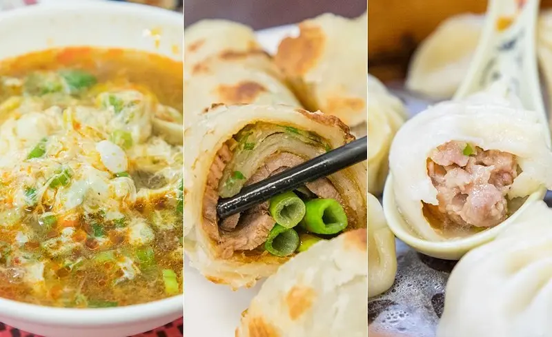 【台北捷運美食】【中山站美食】川畝園麵食館.川畝園麵食館赤峰街藏不住的麵餅香.牛肉捲餅.蝦仁蒸餃.再來一碗怪怪的「牛蛋湯」