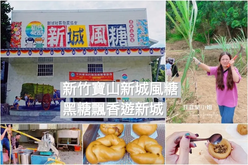 | 新竹景點 | 新竹寶山 新城風糖 黑糖飄香遊新城 爆漿黑糖饅頭DIY 甘蔗職人體驗