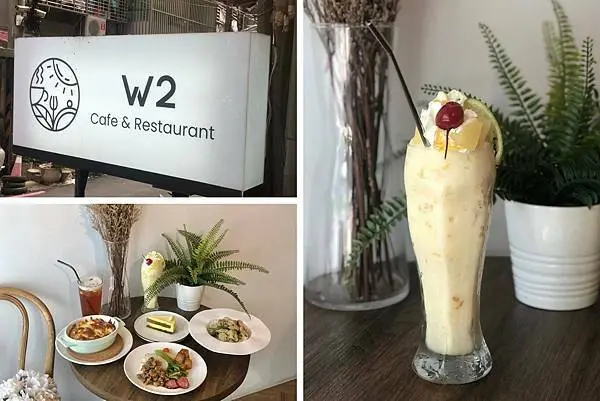（江子翠咖啡）W2Cafe & Restaurant～純白網美系咖啡店！選用健康食材、超用心料理！板橋平日不限時咖啡店推薦！