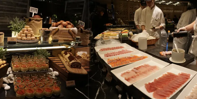 【中山】 晶華酒店栢麗廳，現捏握壽司不怕你點，讓人吃到併軌的超齊全buffet！(2018年總共回訪4次.圖多完整)