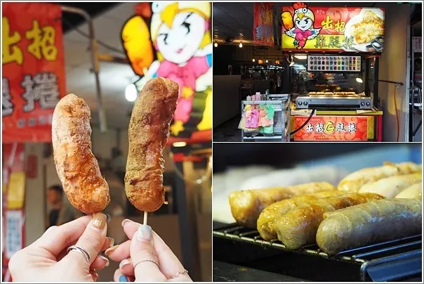 桃園｜出招雞腿捲(桃園龍安店)．龍安黃昏市場超夯排隊小吃鮮嫩雞腿捲