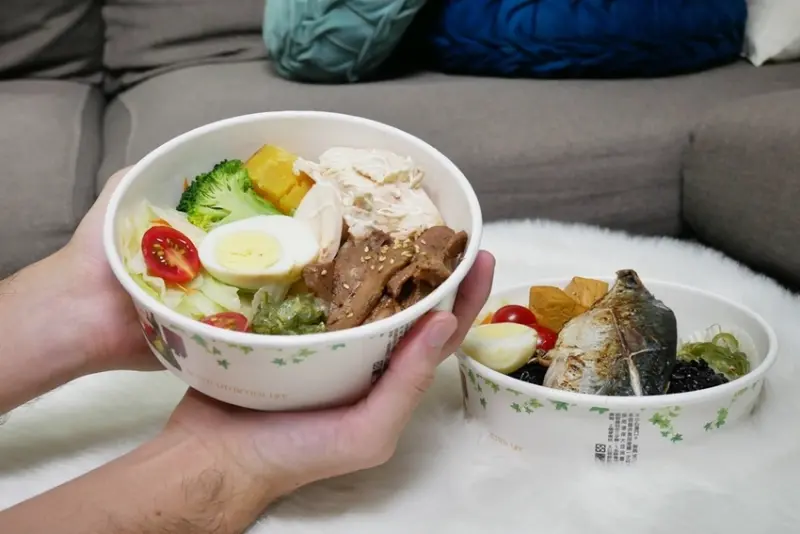 【好食分享】新竹便當外送,饗輕食健康餐盒-成德店,附菜單,低GI主食,健身最愛雙主餐
