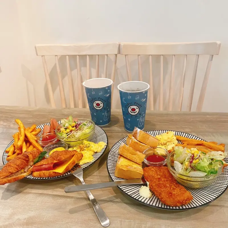 [台中美食]歐浮找餐 北屯早午餐 一中早午餐推薦 新開幕文青風 用餐環境舒適 餐點份量超足