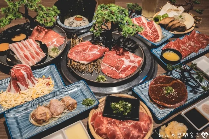 【台中后里區】旬。極上燒肉｜這樣的擺盤竟然是吃到飽！日式居酒屋環境超有FU｜后里吃到飽首選，台中燒肉吃到飽推薦