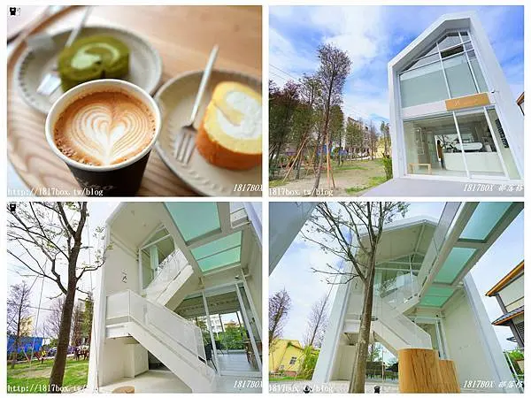 【彰化。秀水】沐光樹手感蛋糕捲專賣店。純白色系建築。IG網美甜點店