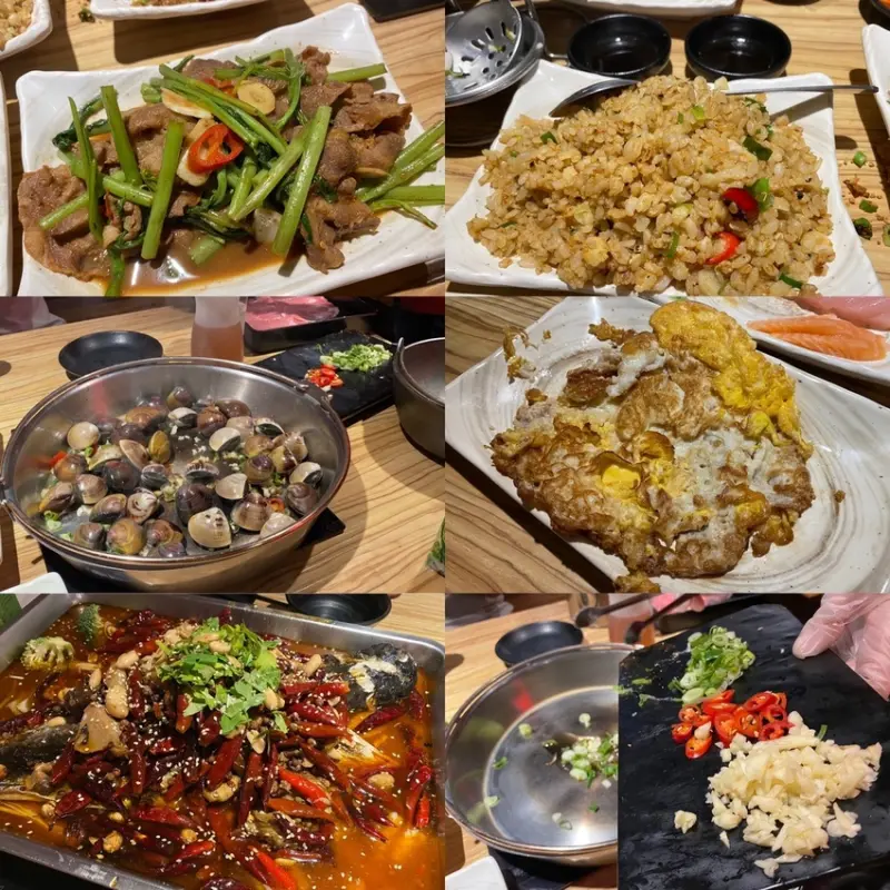 【台北大安區-熱炒火鍋殿】台式熱炒吃到飽專門店、重慶麻辣烤魚、蛤蠣湯(澳門卜卜鍋)
