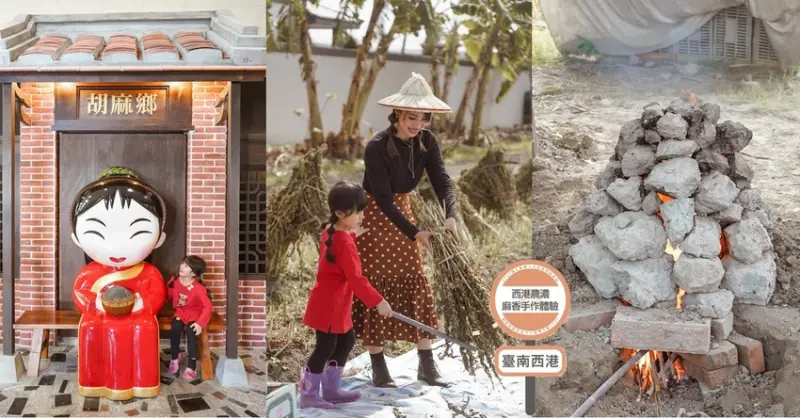 台南親子行程｜2020國產雜糧十大經典體驗路線 西港區農會「西港農濃麻香手作體驗」一起到胡麻田中探索田園風光 體驗純樸農村美景