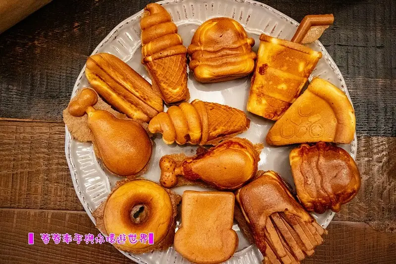 【桃園中壢美食】NIHO MADE你好雞蛋糕～甜甜圈、雞腿、熱狗、薯條、漢堡、冰淇淋、披薩造型脆皮雞蛋糕，萌翻天～