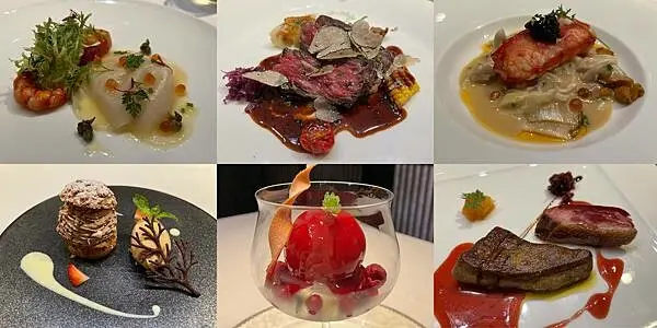 台北美食【Salle d'Antoine 安東法式料理】鹽燒香料澳洲穀飼9+黑毛和牛／鮮味十足的龍蝦海膽醬／超豪邁的阿拉斯加蟹腿／好吃的法國蜜桃 自製香草冰淇淋((附菜單 - 壽司羊 的 美