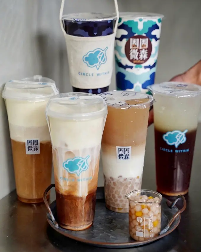 【圈圈微森-竹北三民店】新竹最愛的手搖飲料店『圈圈微森 Circle Within』也插旗竹北啦！還推出了全新的小雲朵芝士奶蓋系列～