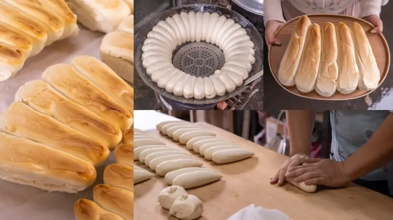 台北後山埤美食 包記饅頭店｜松山奉天宮超人氣「羊角鍋貼饅頭」香Ｑ脆皮，一天出爐三鍋，限量販售！ · 算命的說我很愛吃