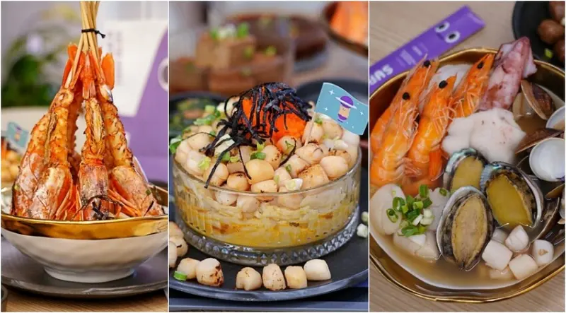 滿到炸的101顆流星干貝麵、七蝦蝦開派對，台中全新星際主題麵店你吃過了嗎？