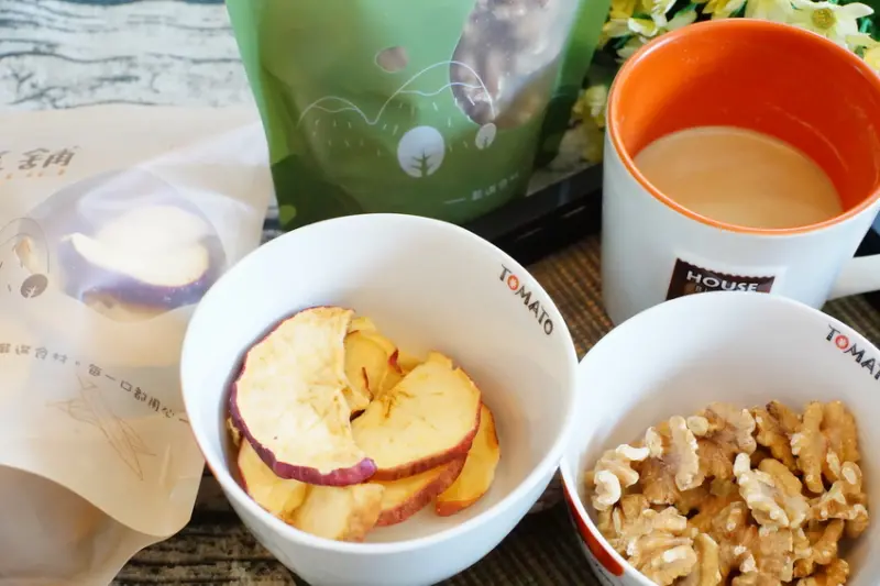 推薦 [森菓舖] 蘋果脆片 烘焙核桃 健康零食 無負擔 辦公室上班族團購 下午茶 每日補充堅果與纖維