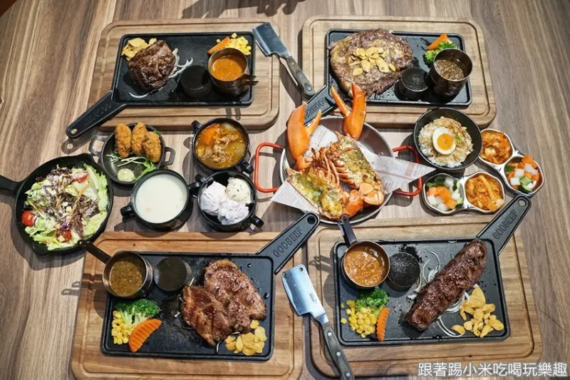 新竹冷藏熟成牛排原汁原味＋大啖波士頓活體龍蝦+豪飲鮮榨柳橙汁喝到飽。