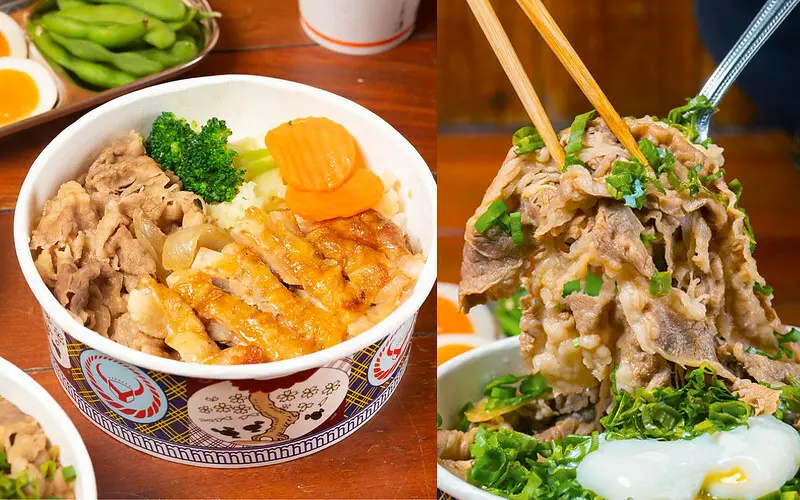 吉野家牛丼│台中公益店開到凌晨2點，不怕宵夜沒著落！外帶外送快速又方便，在家也能吃到百年日式牛丼~