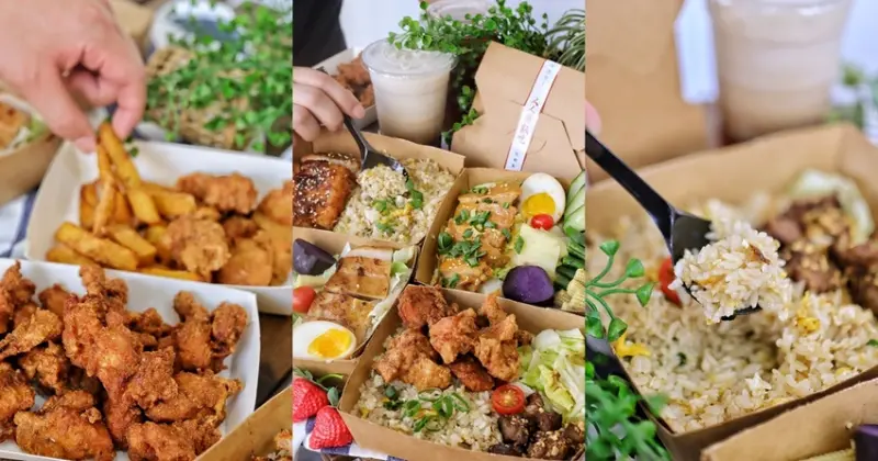 【台中食記】文青質感系健康飯盒『人人有飯吃』百元起，主打外送外帶，大推日式蛋炒飯，還有9種私房手路菜跟獨門炸雞！