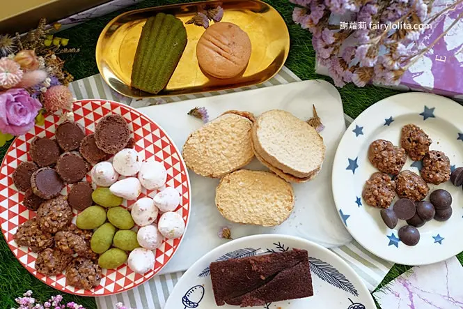 Rivon禮坊「新法式韻愛禮盒」。瑪德蓮、費南雪、達克瓦茲，與百年經典法式甜點美麗的相遇！