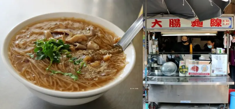 【高雄】中正市場開封路大腸麵線，轉角傳統小吃，大腸、肉焿麵線糊