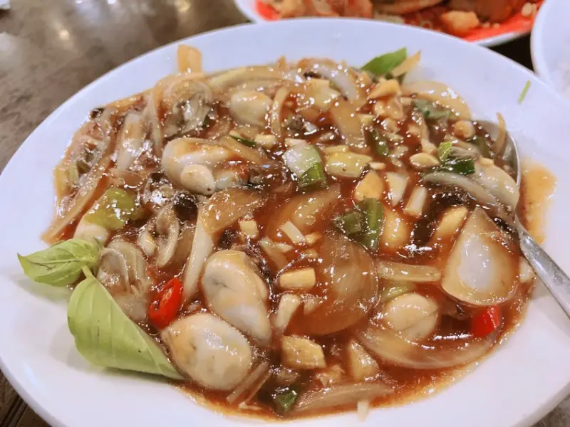 台北美食/民權西路站 魚港生猛海鮮 炒豬肝/椒鹽雞軟骨