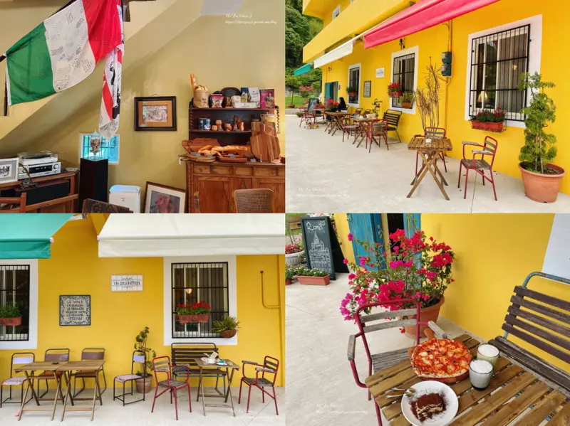 【桃園義式餐廳】充滿歐洲慢步調的氣息，店裡店外都讓人忍不住拿出手機來拍照-Abbraccio抱抱義大利/台七線咖啡廳推薦/大溪餐廳推薦/大 溪秘境餐廳推薦/桃園咖啡廳推薦/寵物友善餐廳推薦